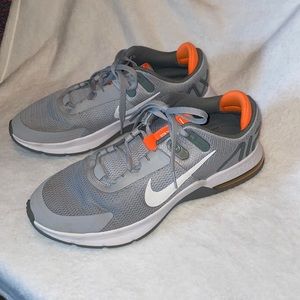 EUC Nike Air Max Alpha Trainers CW3396-007 size US men’s 13 gray/orange/white